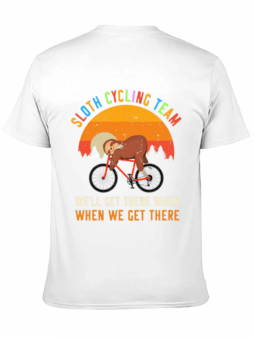 Sloth Cycling Team T-Shirt - Funny Graphic Tee