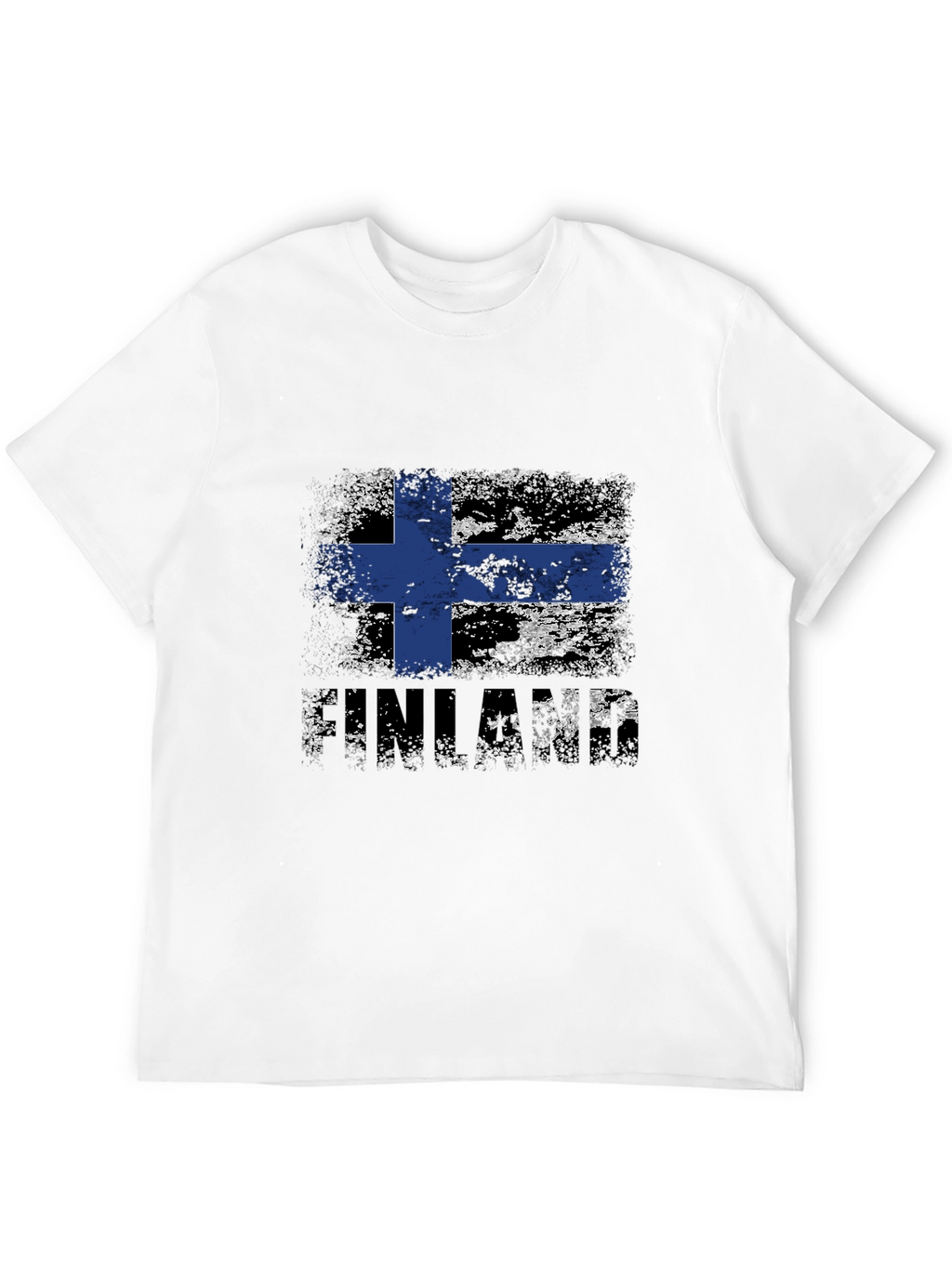 Finland Flag Distressed T-Shirt
