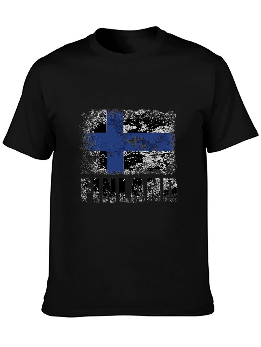 Finland Flag Distressed T-Shirt
