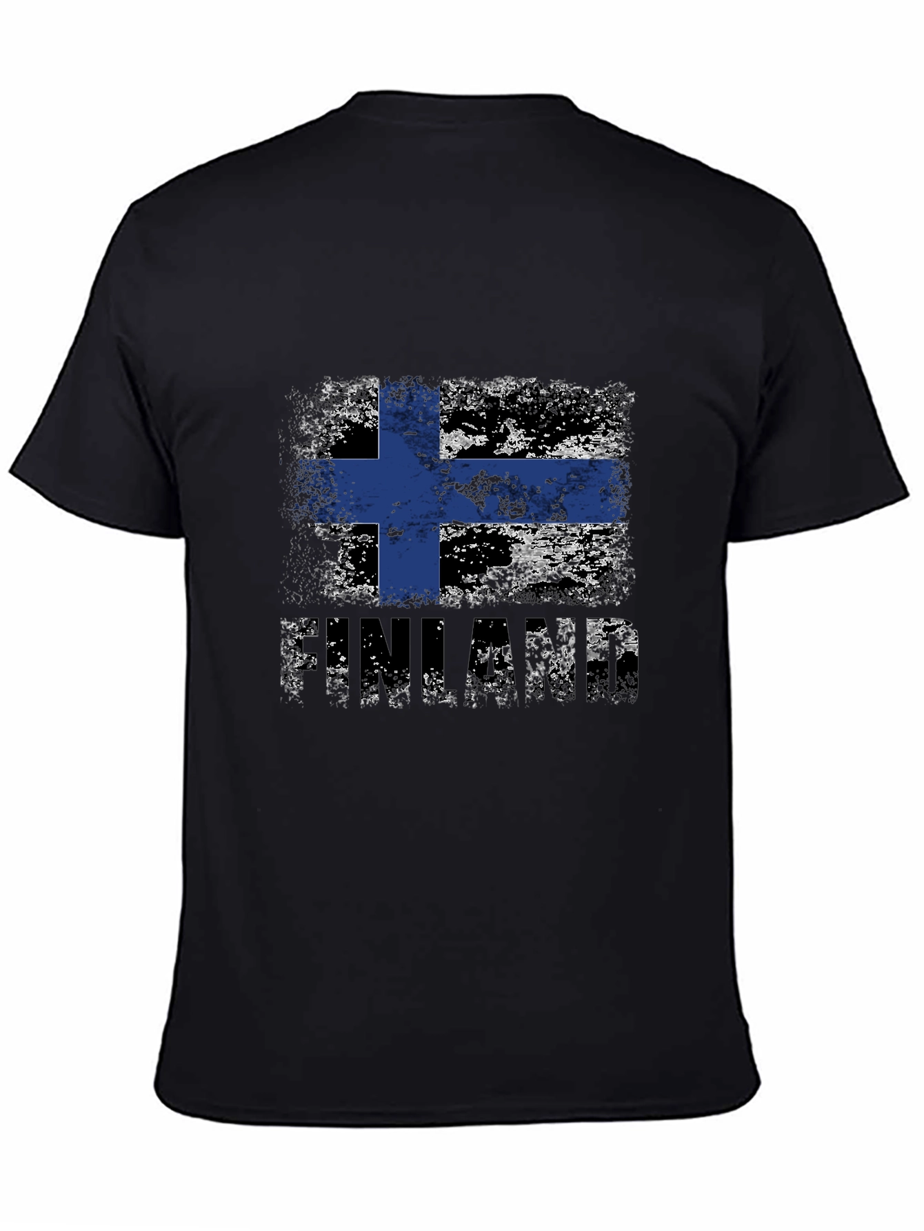 Finland Flag Distressed T-Shirt