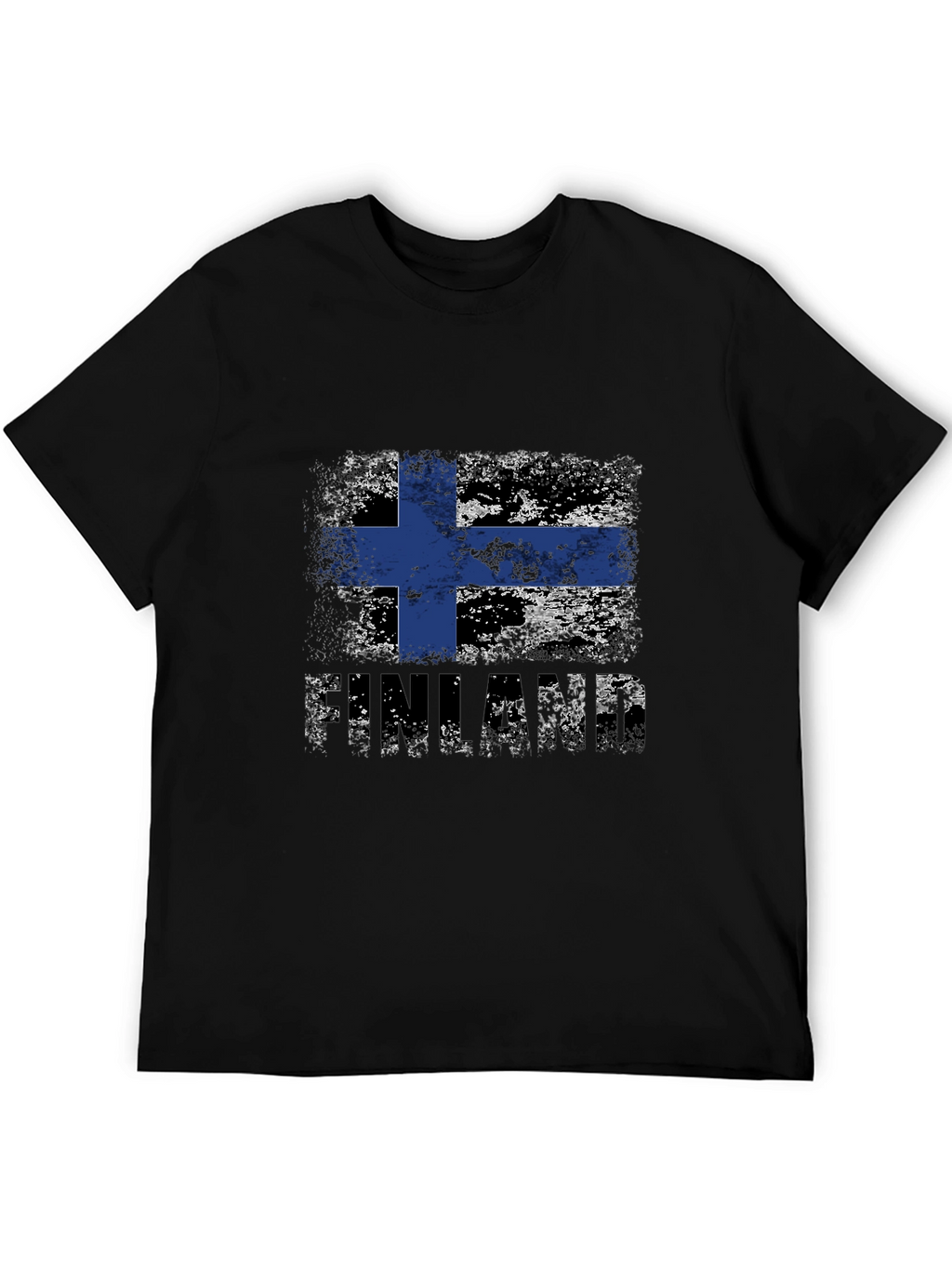 Finland Flag Distressed T-Shirt