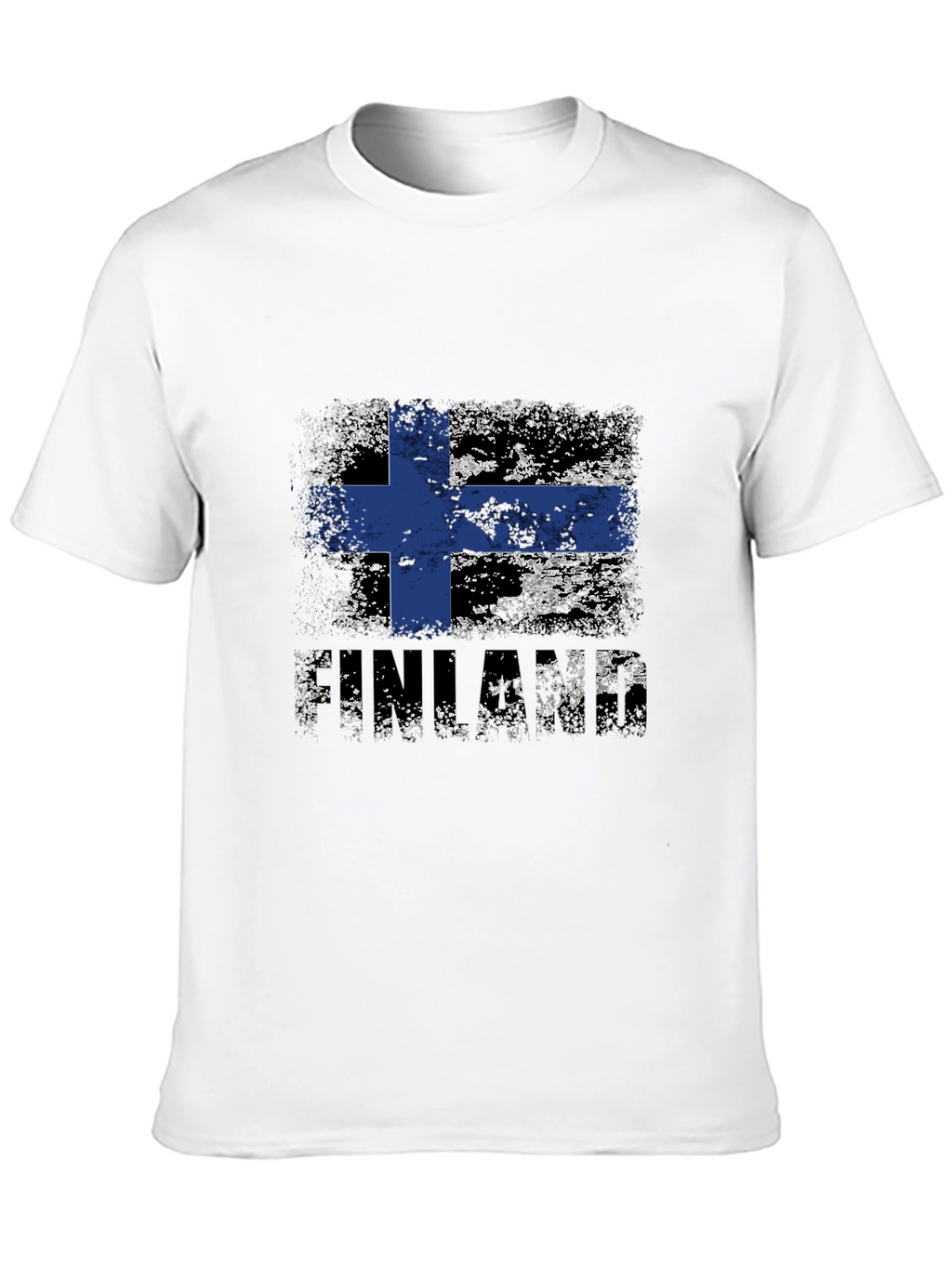 Finland Flag Distressed T-Shirt