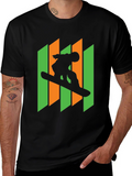 Snowboarder Graphic Tee - Cool Silhouette Design