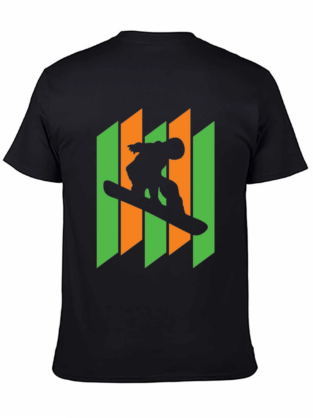 Snowboarder Graphic Tee - Cool Silhouette Design