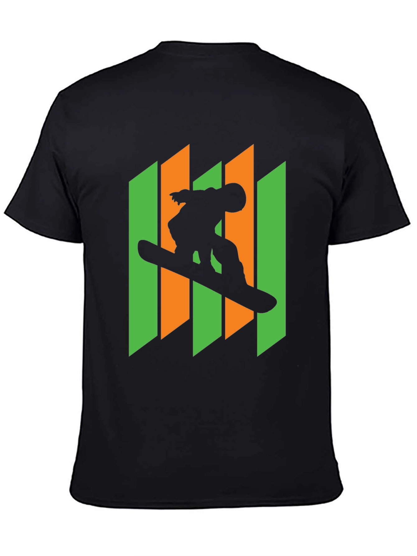 Snowboarder Graphic Tee - Cool Silhouette Design