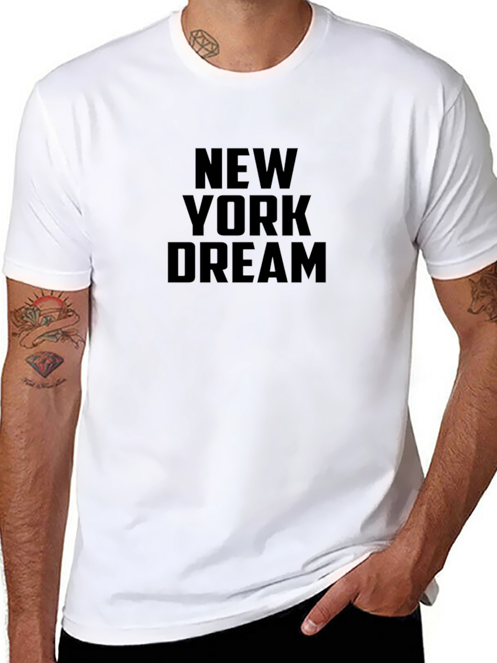 New York Dream Black Graphic Tee