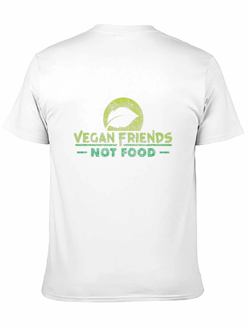 Vegan Friends Not Food Black T-Shirt