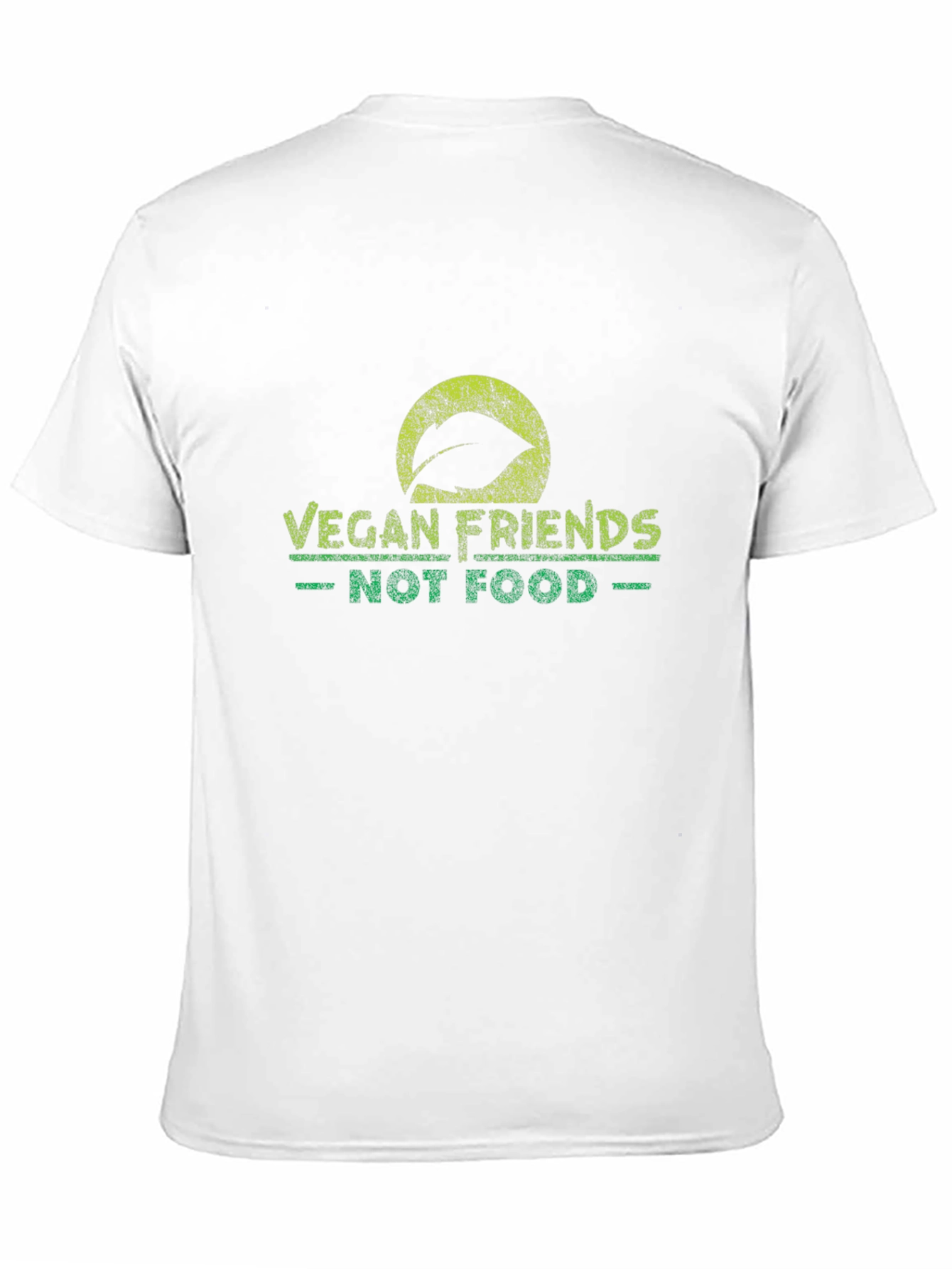 Vegan Friends Not Food Black T-Shirt