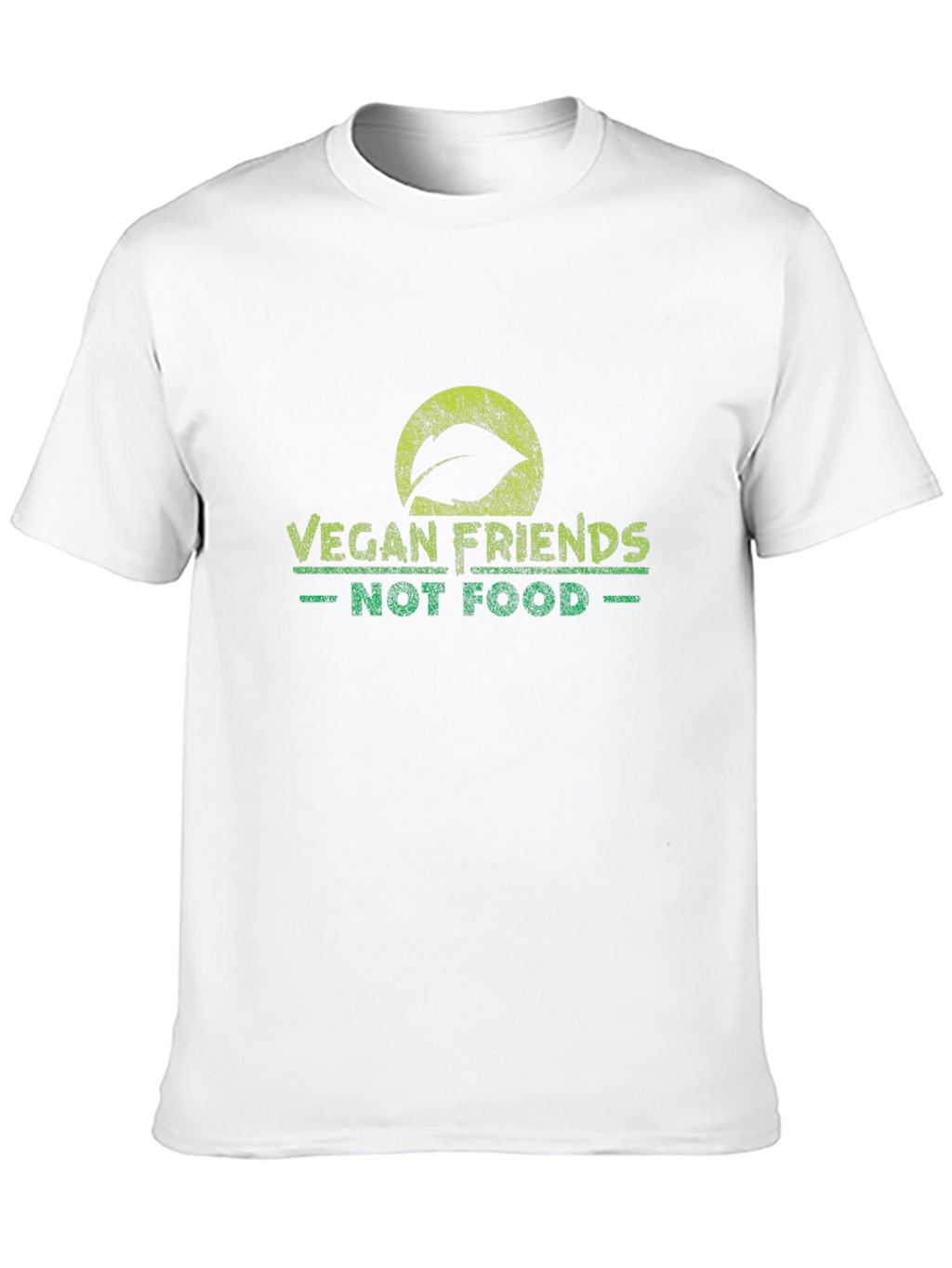 Vegan Friends Not Food Black T-Shirt