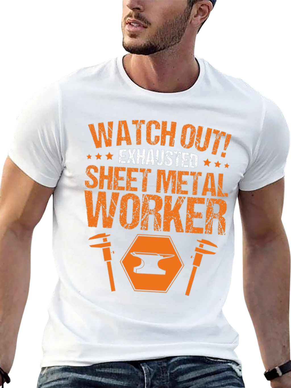 Exhausted Sheet Metal Worker T-Shirt