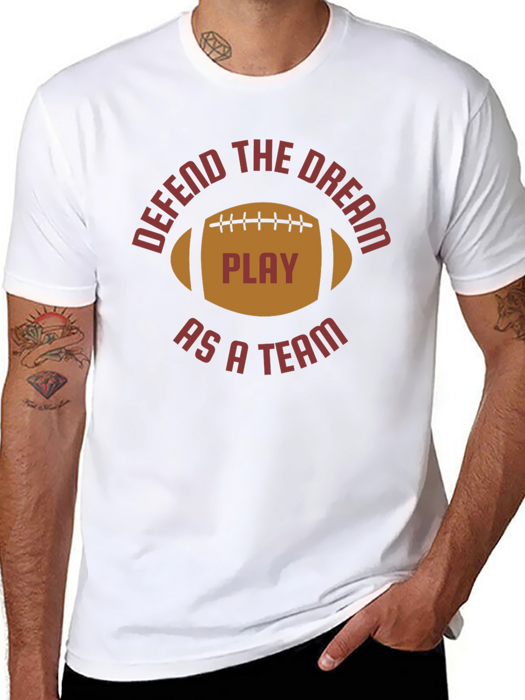 Defend the Dream Football Tee