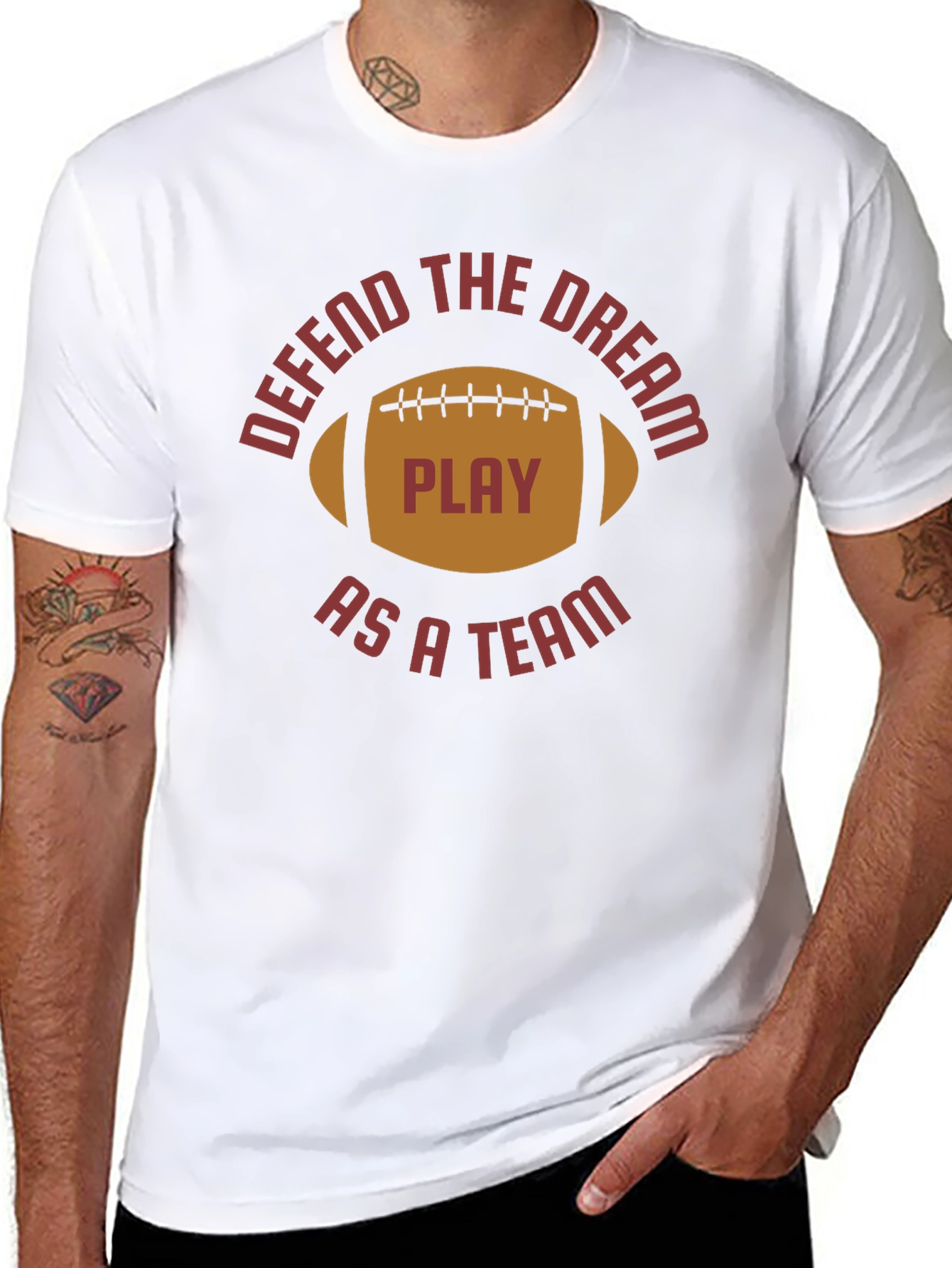 Defend the Dream Football Tee