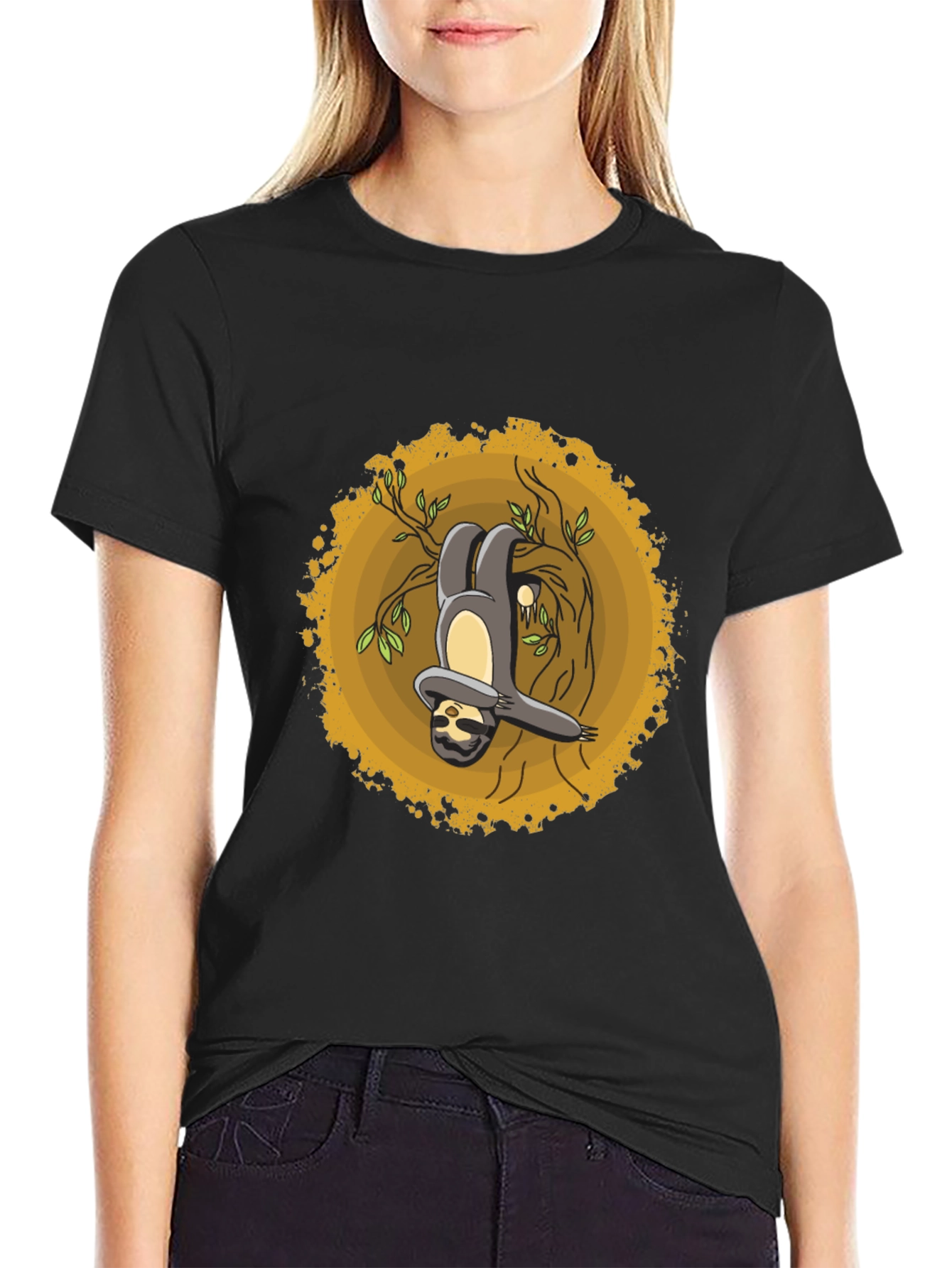 Sloth Graphic T-Shirt - Hang in There