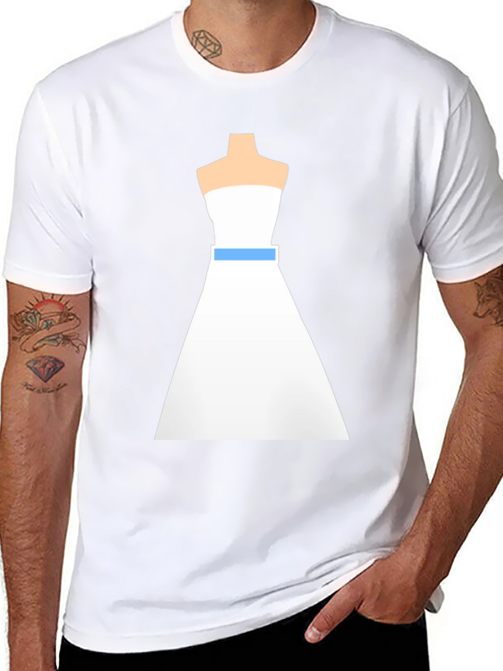 Bridal Dress Graphic Tee - Modern & Chic