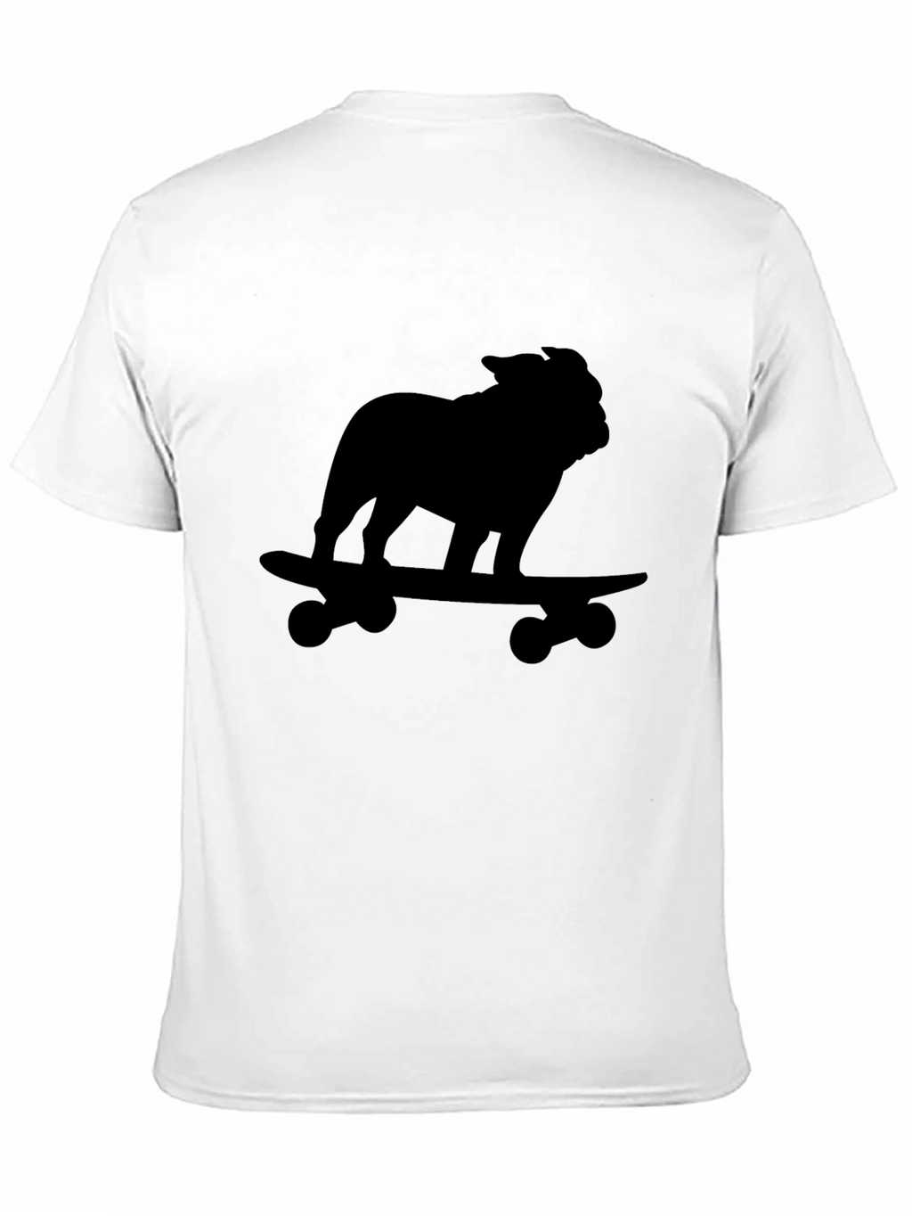 Bulldog Skateboard Black T-Shirt