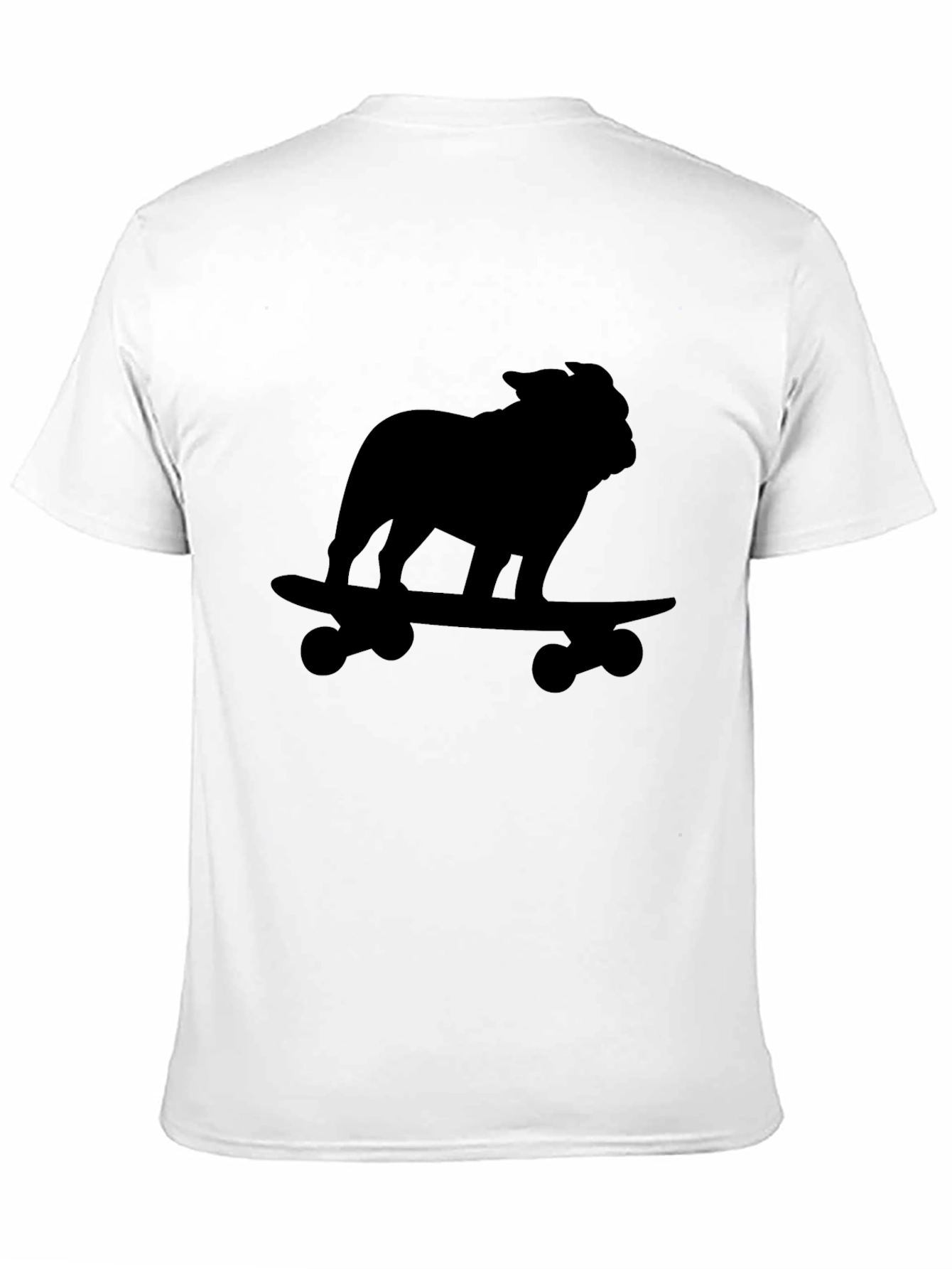 Bulldog Skateboard Black T-Shirt