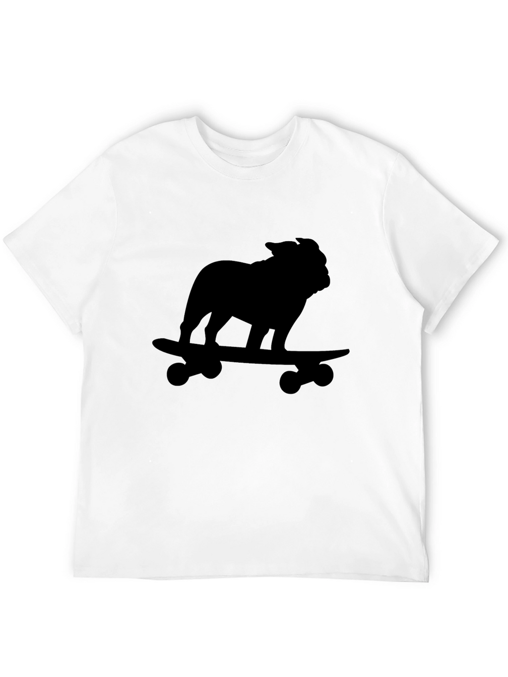Bulldog Skateboard Black T-Shirt