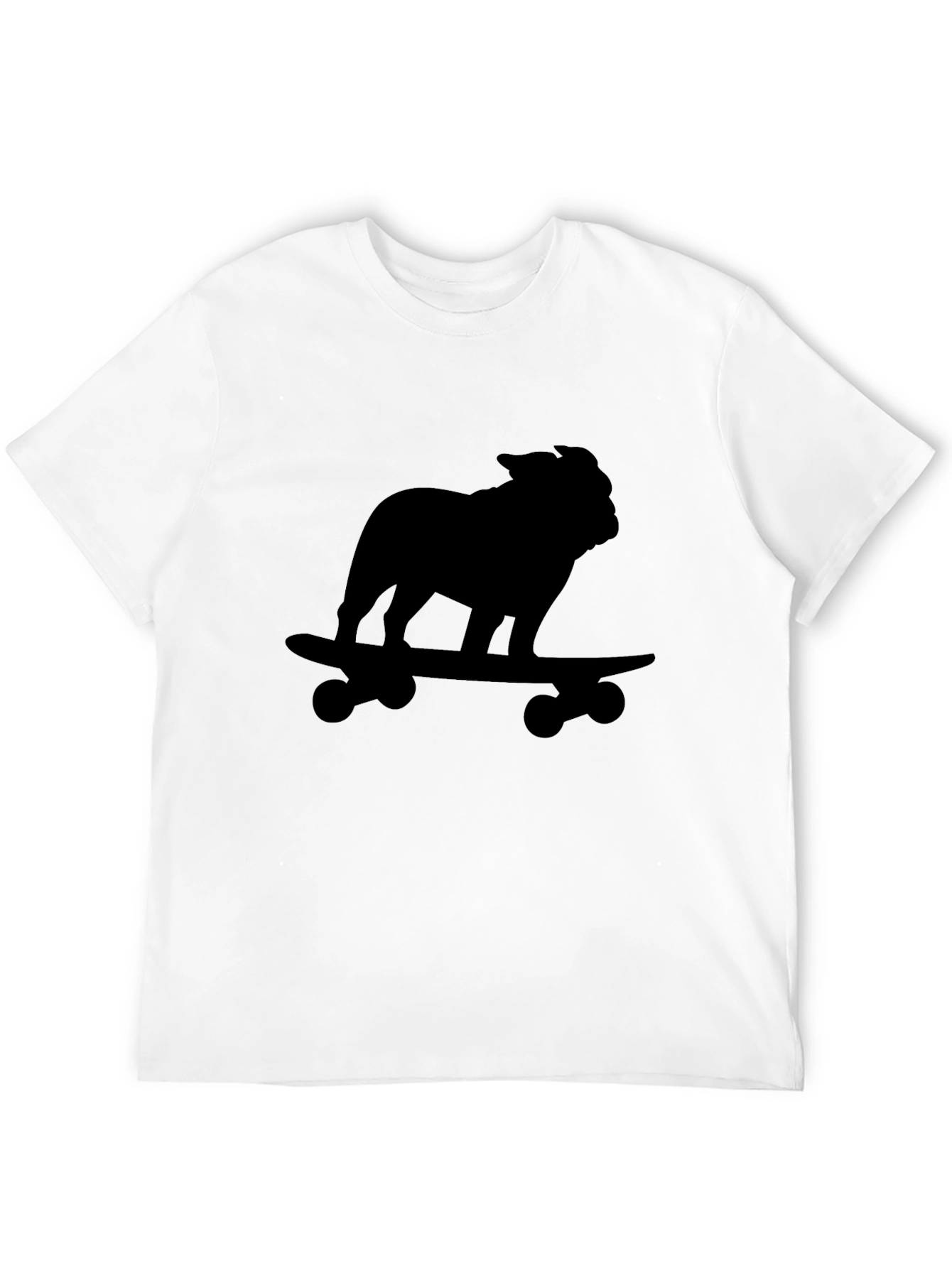 Bulldog Skateboard Black T-Shirt