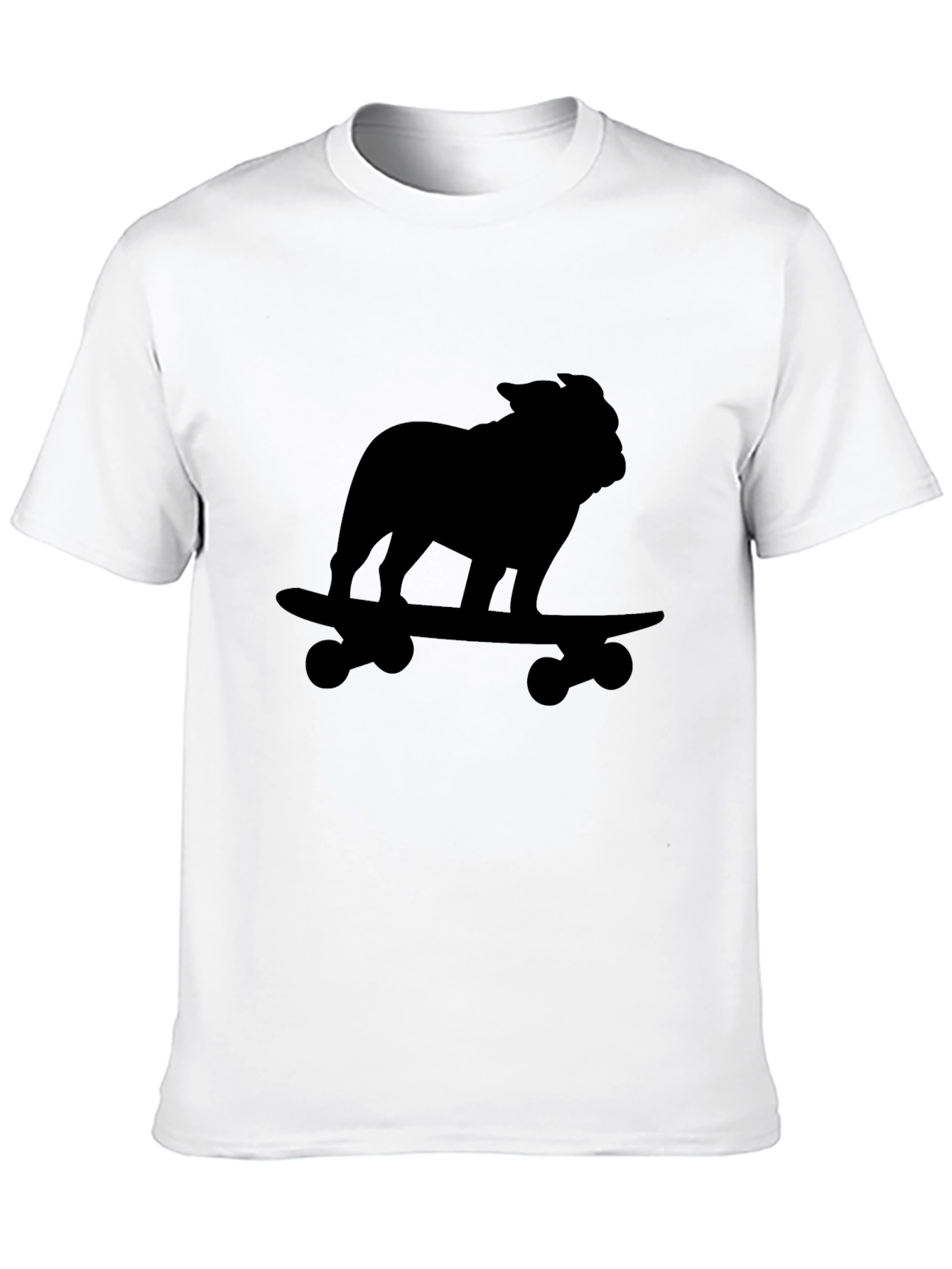 Bulldog Skateboard Black T-Shirt