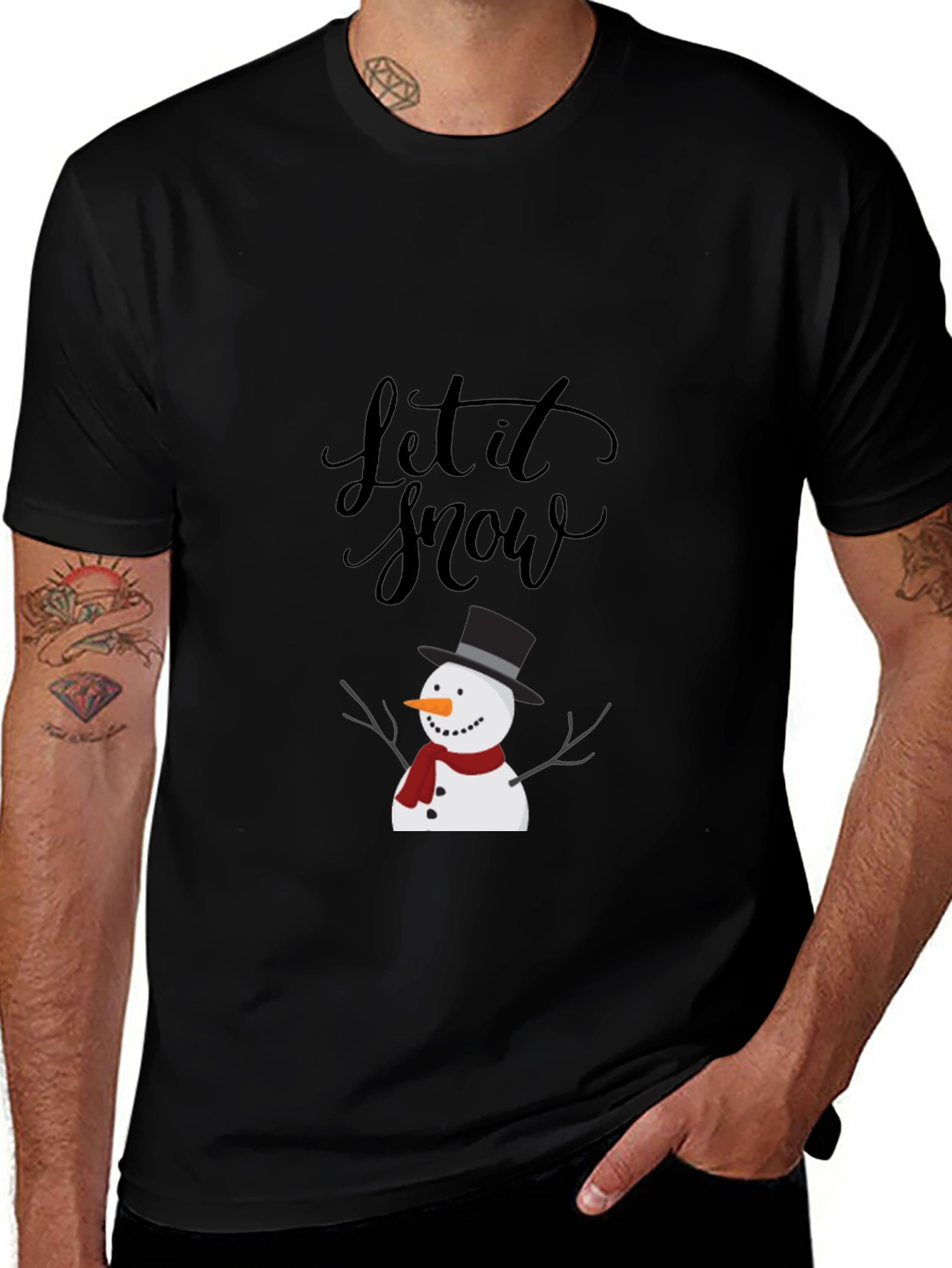 Let it Snow T-Shirt - Festive Winter Design
