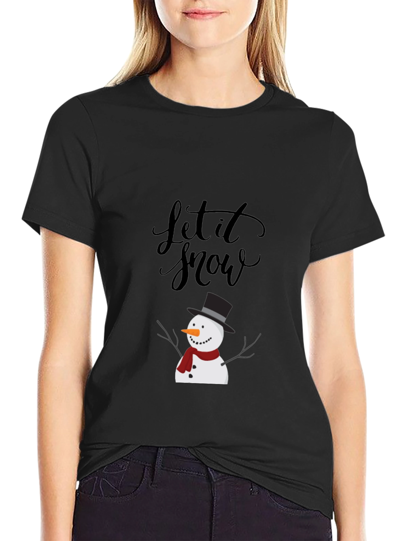 Let it Snow T-Shirt - Festive Winter Design