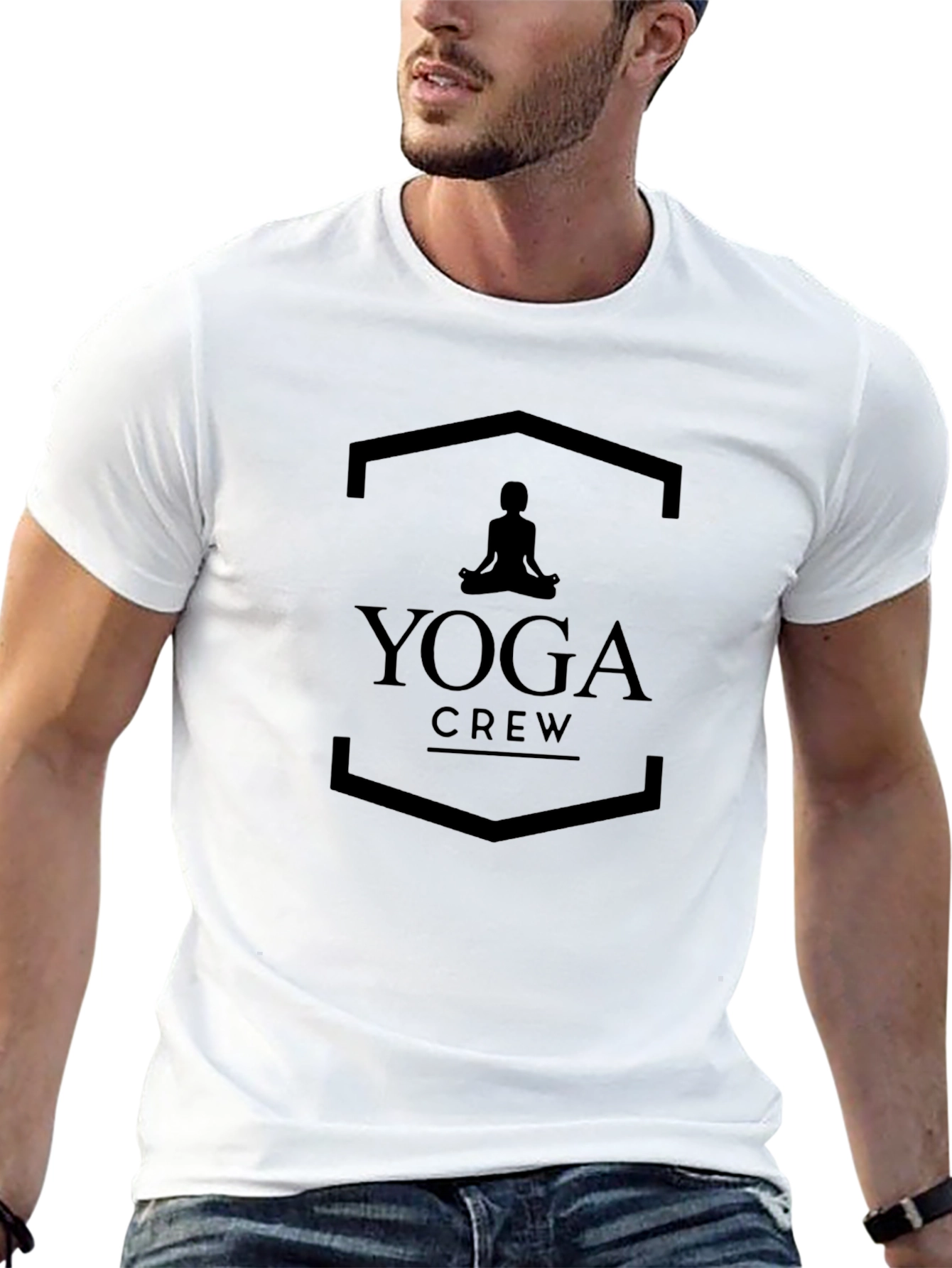 Yoga Crew Black T-Shirt Mens Graphic Tee