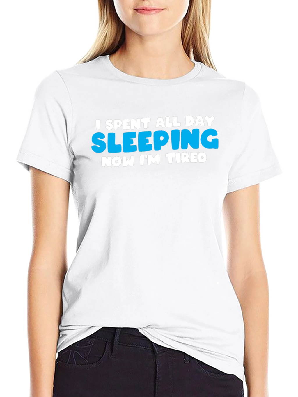 I Slept All Day Funny Graphic T-Shirt