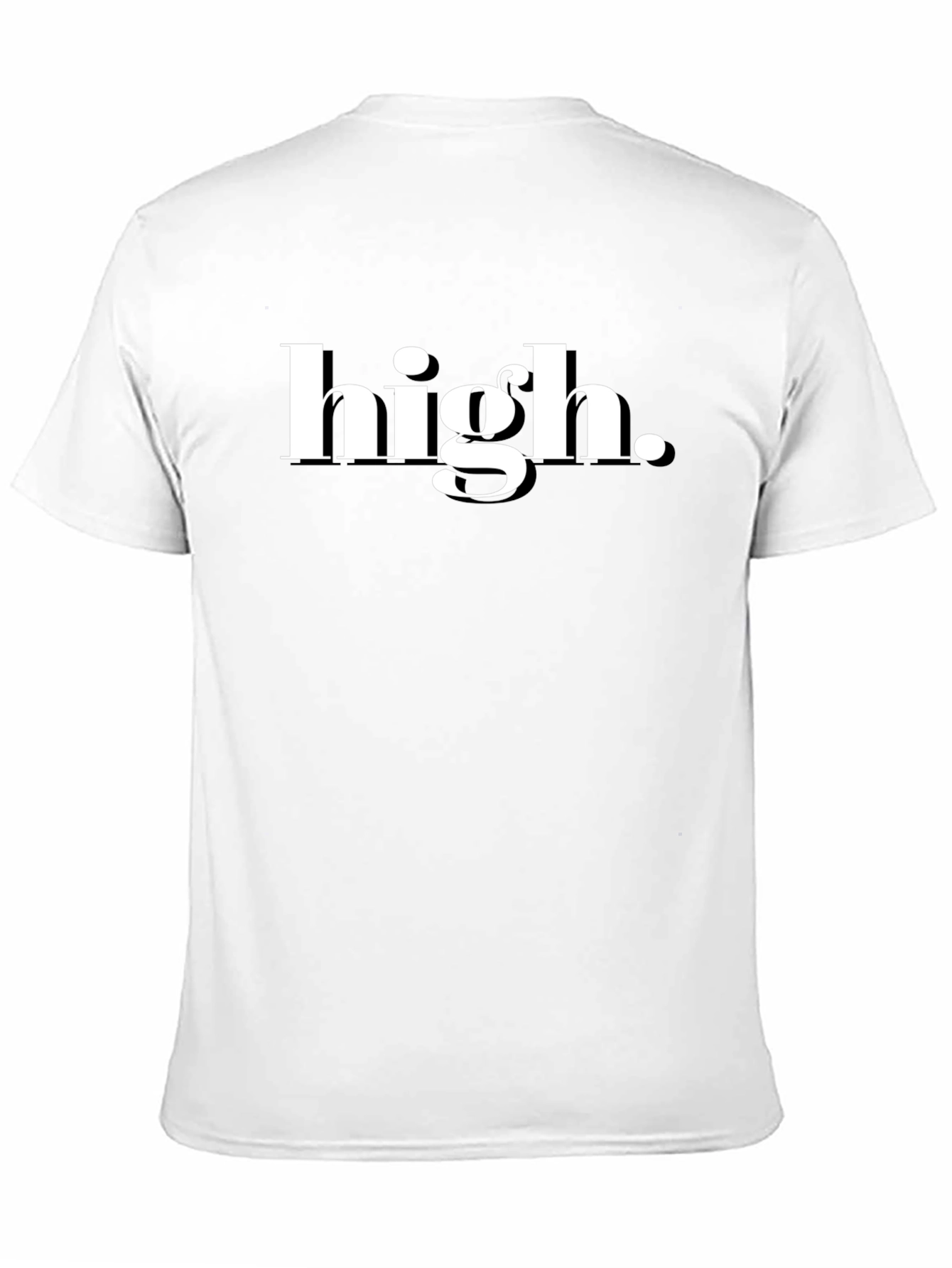High. Black Graphic Tee - Statement T-Shirt