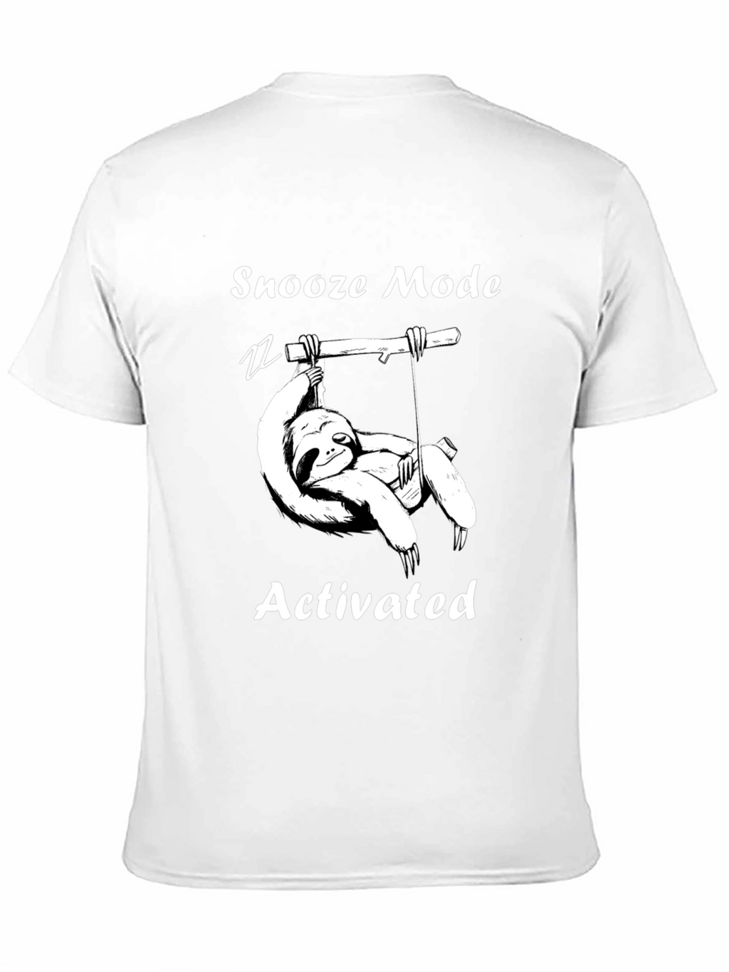 Snooze Mode Activated Sloth Graphic T-Shirt
