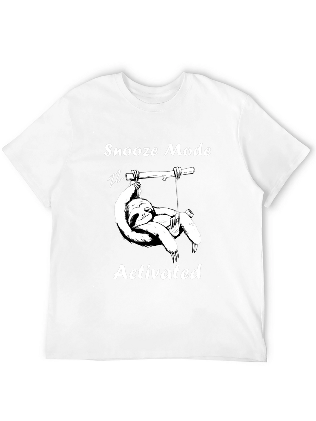 Snooze Mode Activated Sloth Graphic T-Shirt