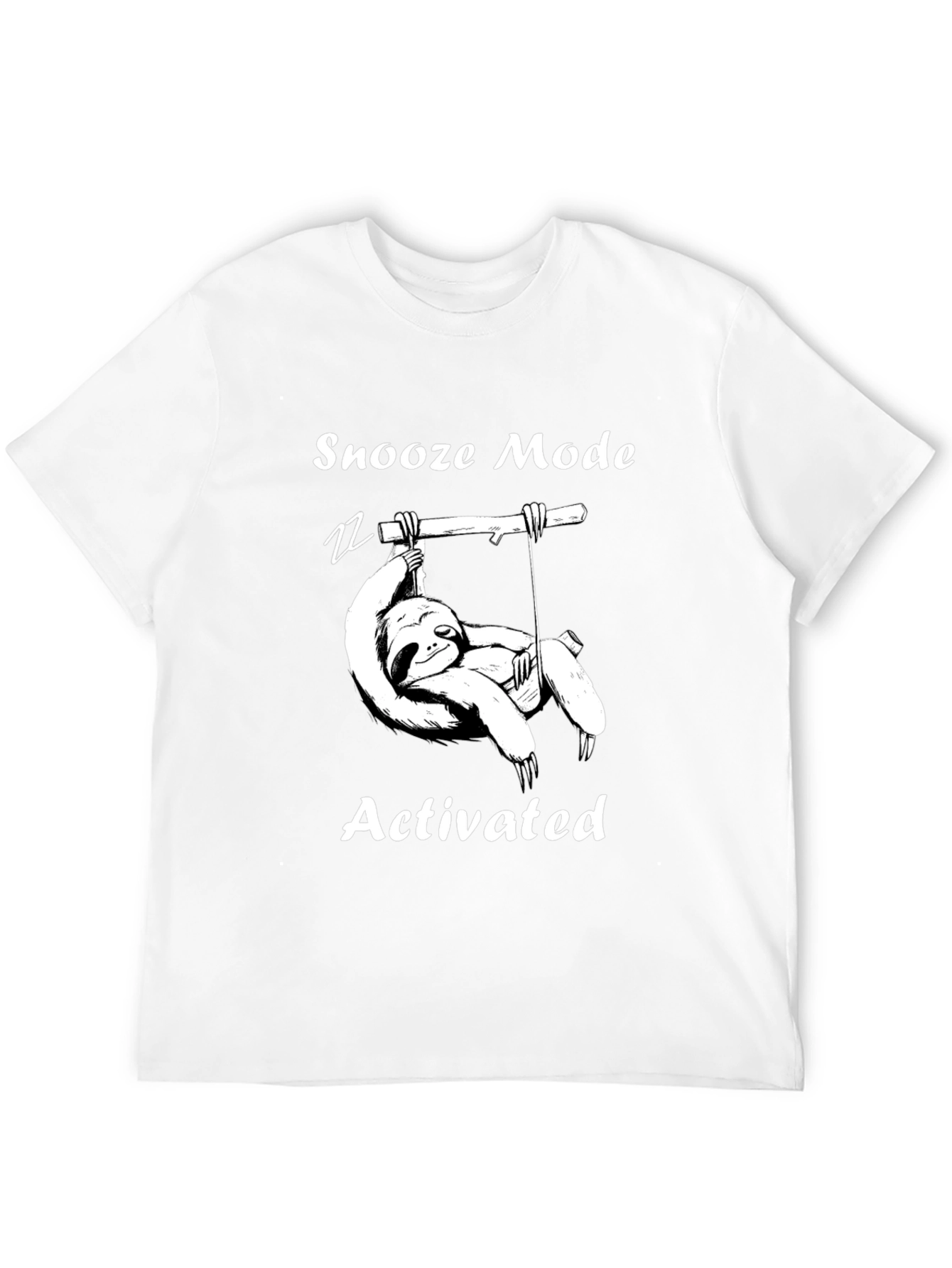 Snooze Mode Activated Sloth Graphic T-Shirt