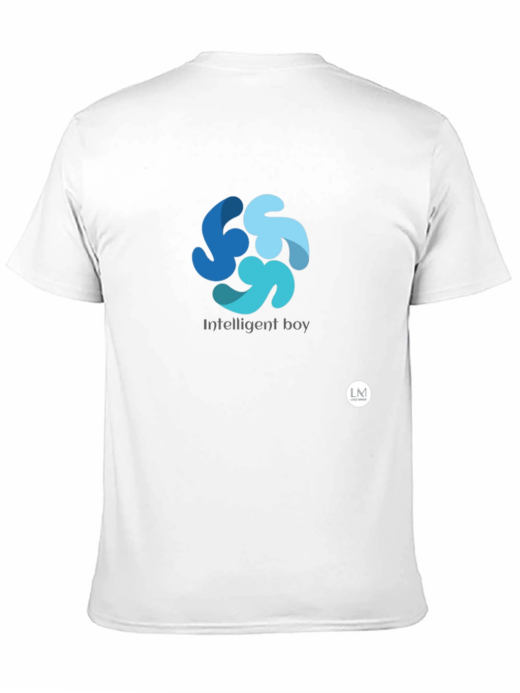 Mens Black Graphic Tee - Intelligent Boy Design