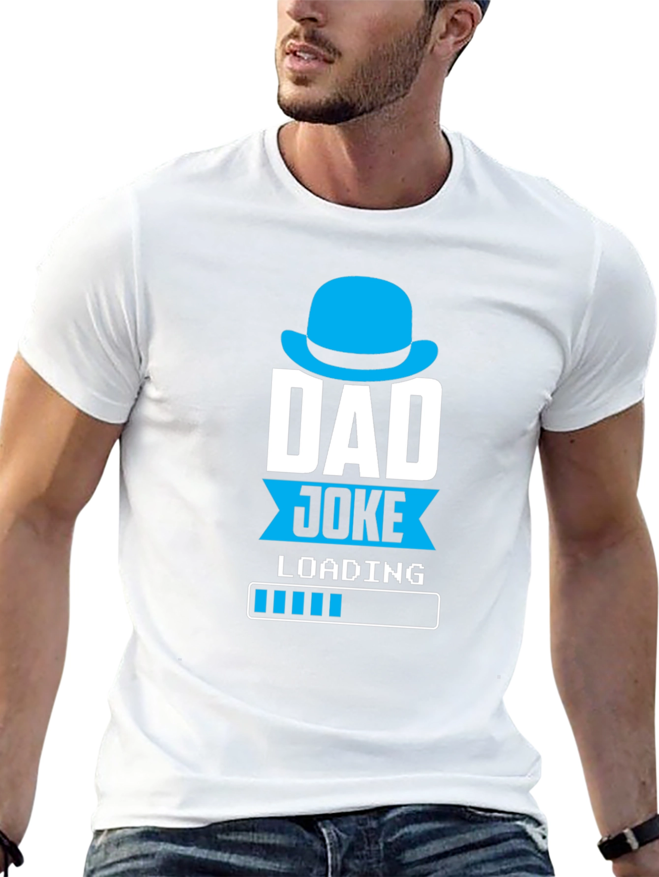 Dad Joke Loading T-Shirt Funny Fathers Day Gift