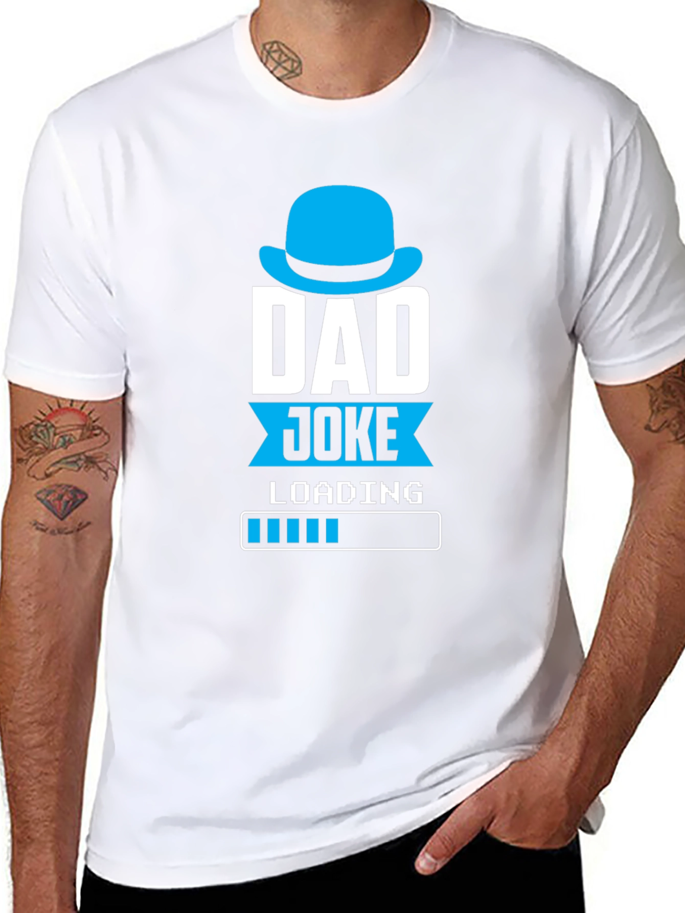 Dad Joke Loading T-Shirt Funny Fathers Day Gift