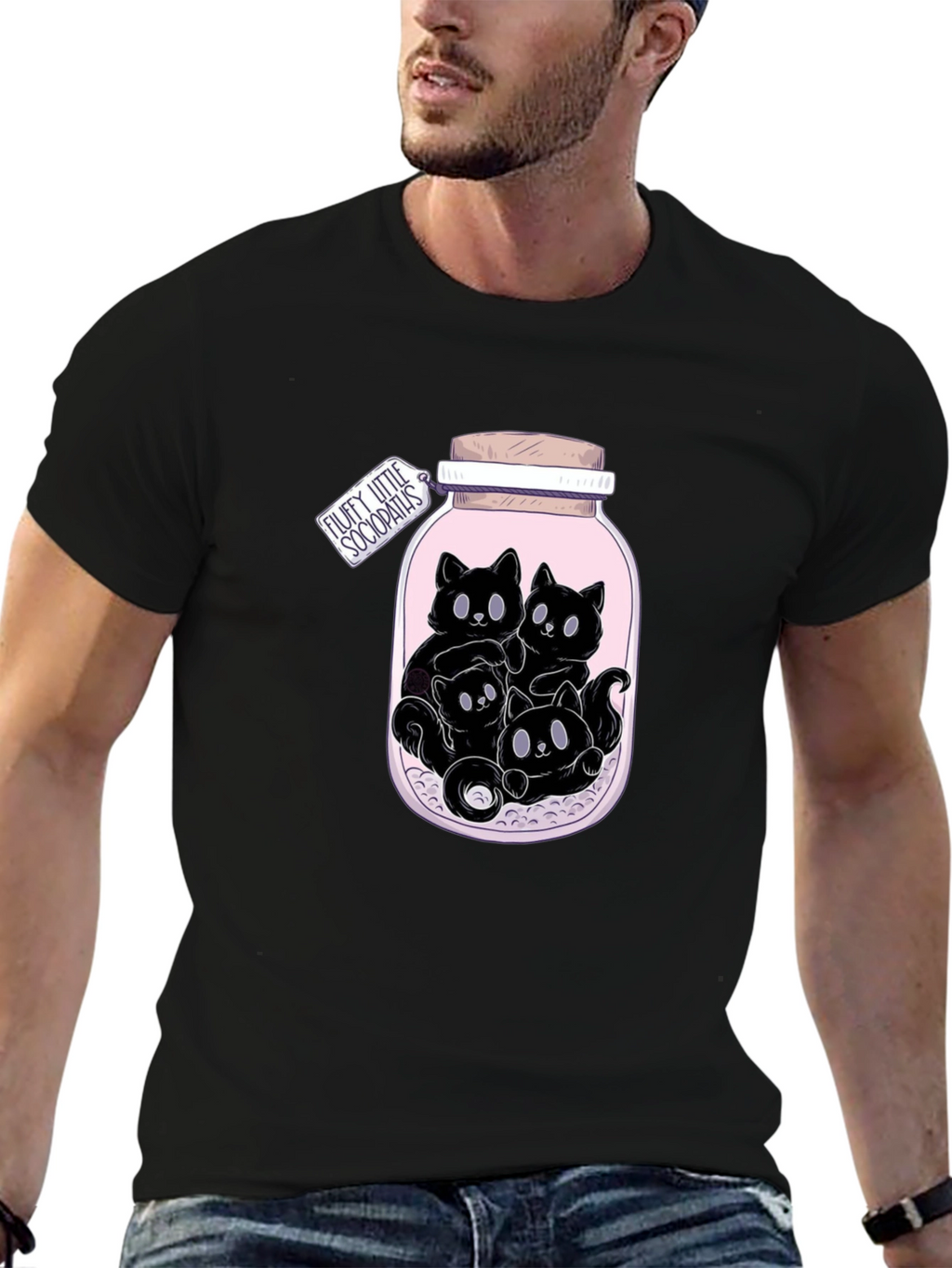 Jar of Kittens T-Shirt - Fluffy Sociopaths