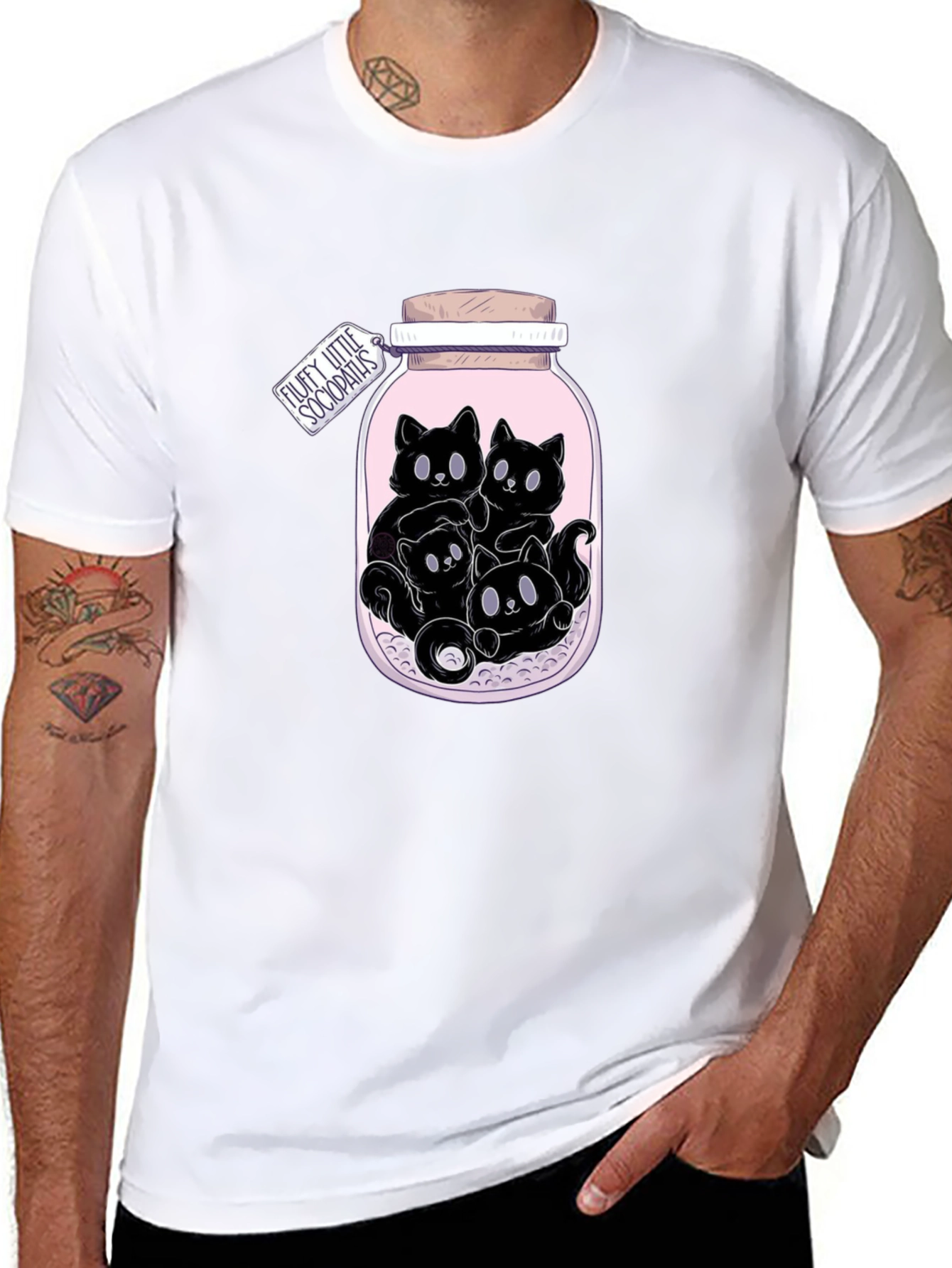 Jar of Kittens T-Shirt - Fluffy Sociopaths