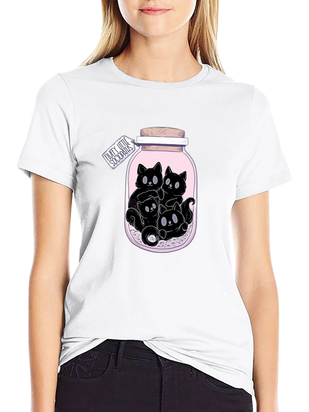 Jar of Kittens T-Shirt - Fluffy Sociopaths