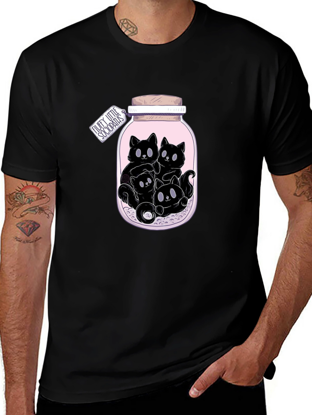 Jar of Kittens T-Shirt - Fluffy Sociopaths