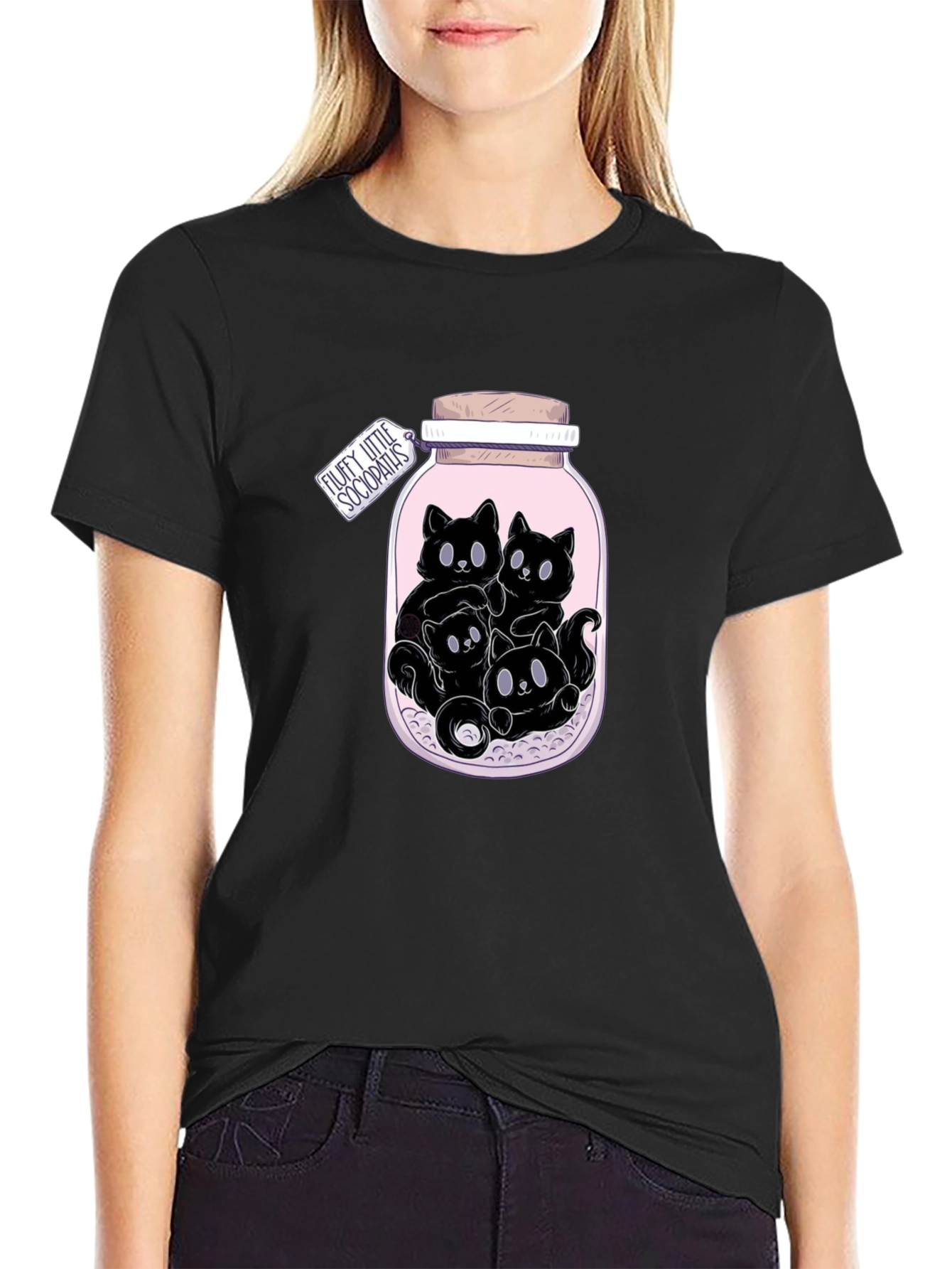 Jar of Kittens T-Shirt - Fluffy Sociopaths