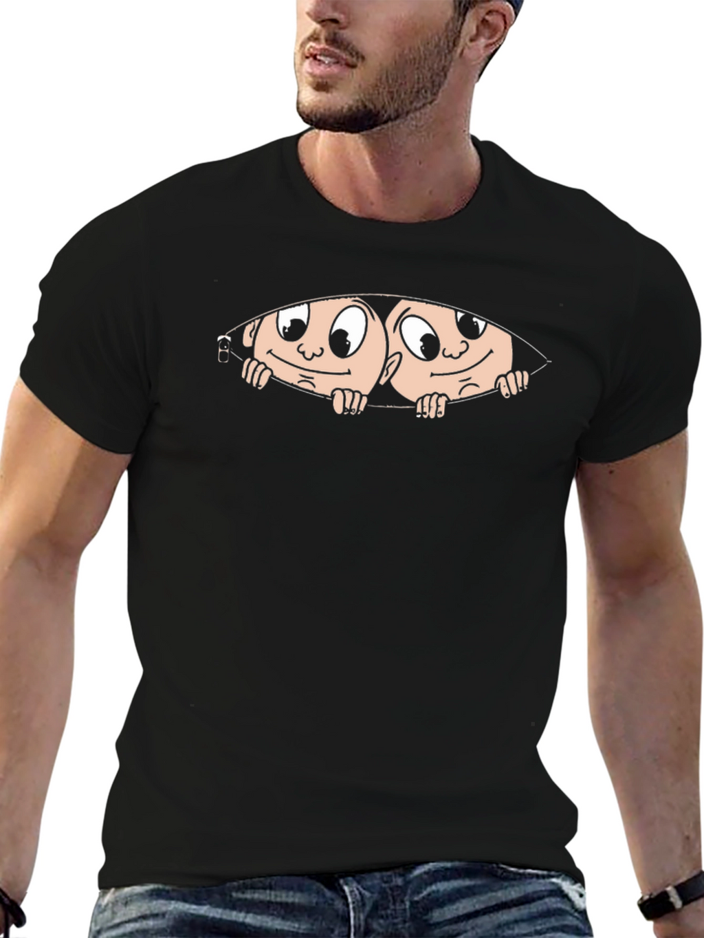 Peek-A-Boo Twins Graphic Tee