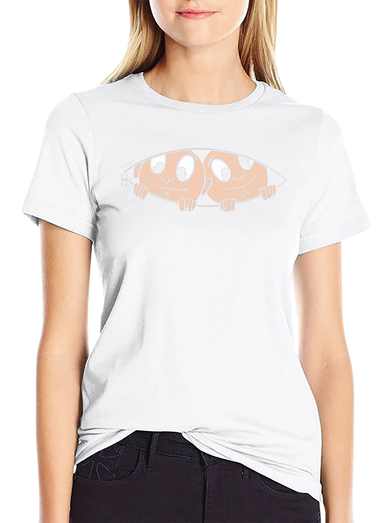 Peek-A-Boo Twins Graphic Tee