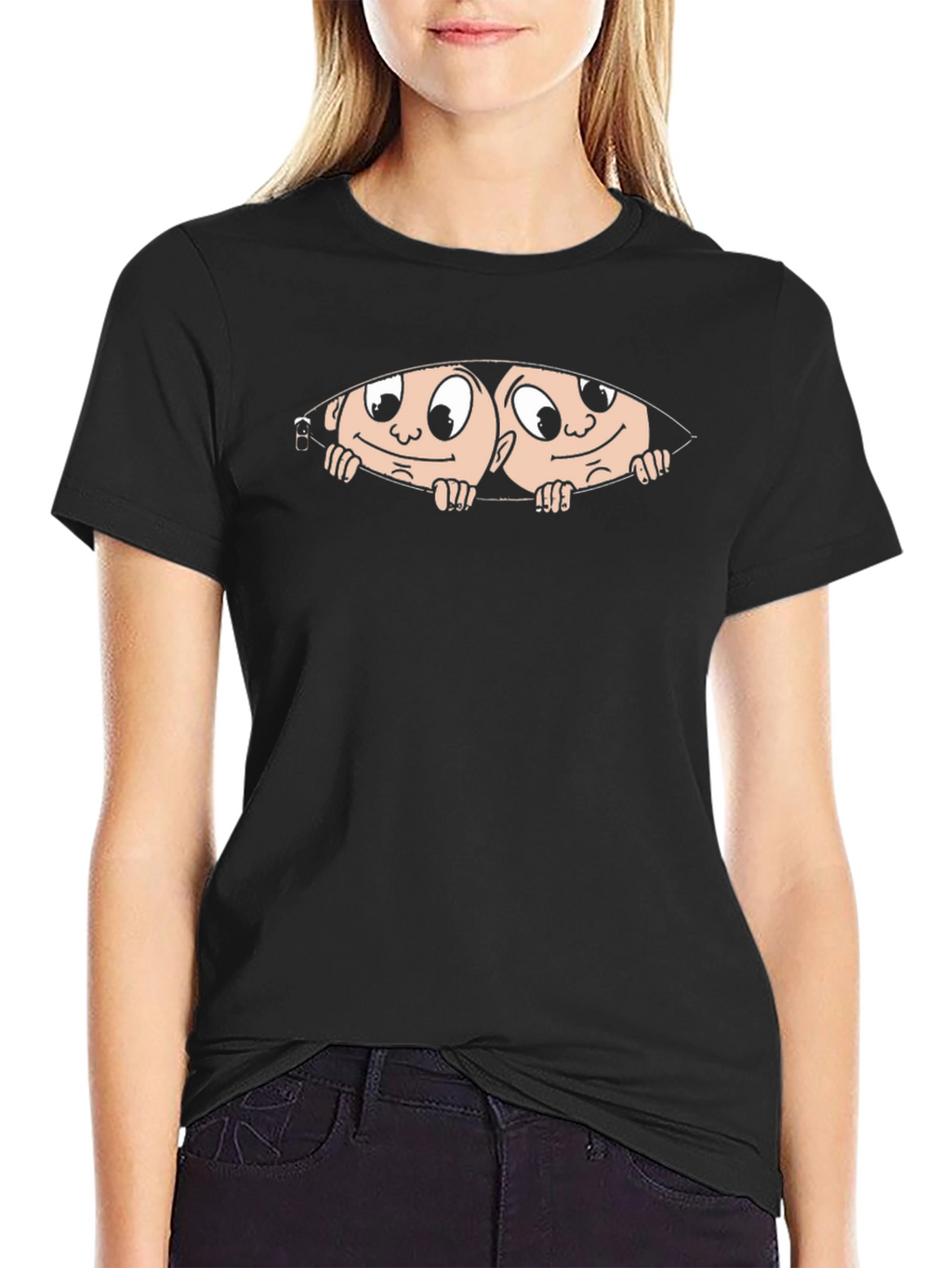 Peek-A-Boo Twins Graphic Tee