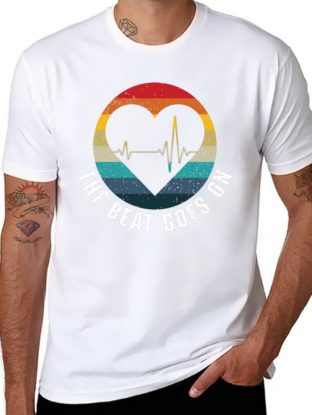 The Beat Goes On Heartbeat T-Shirt