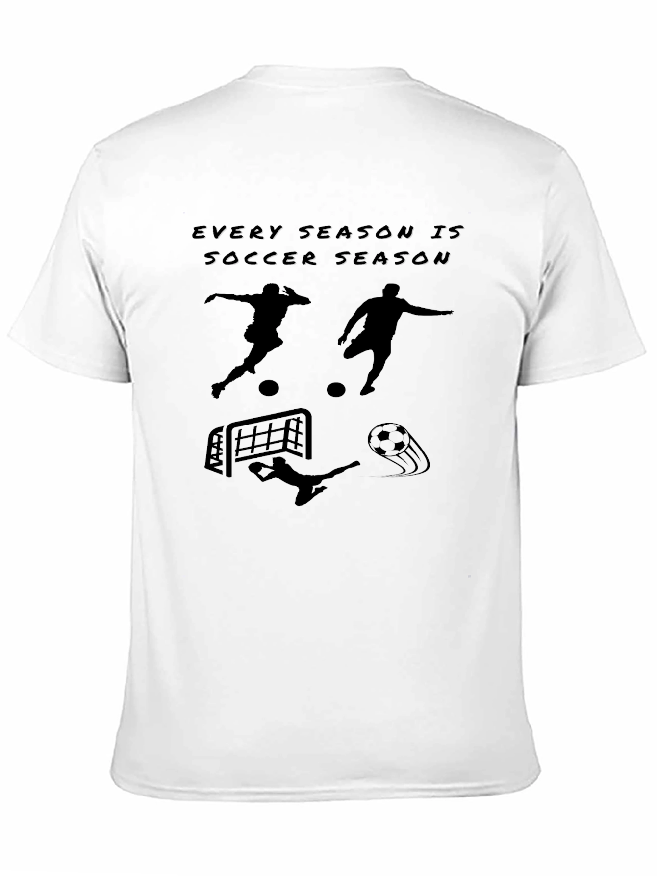 Every Season Is Soccer Season Black T-Shirt