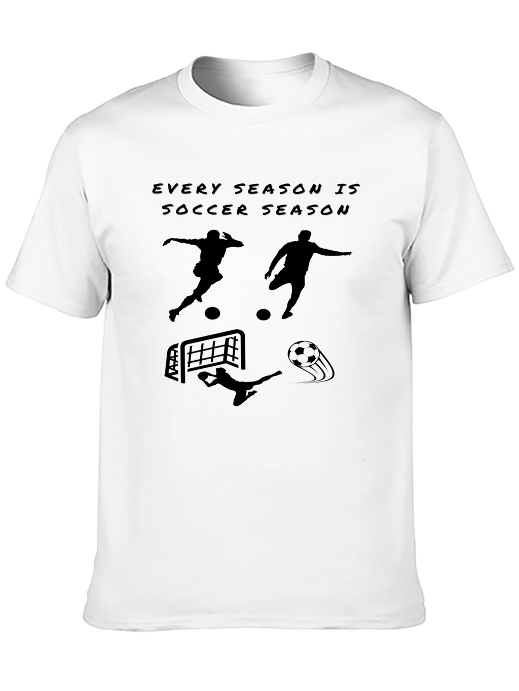 Every Season Is Soccer Season Black T-Shirt