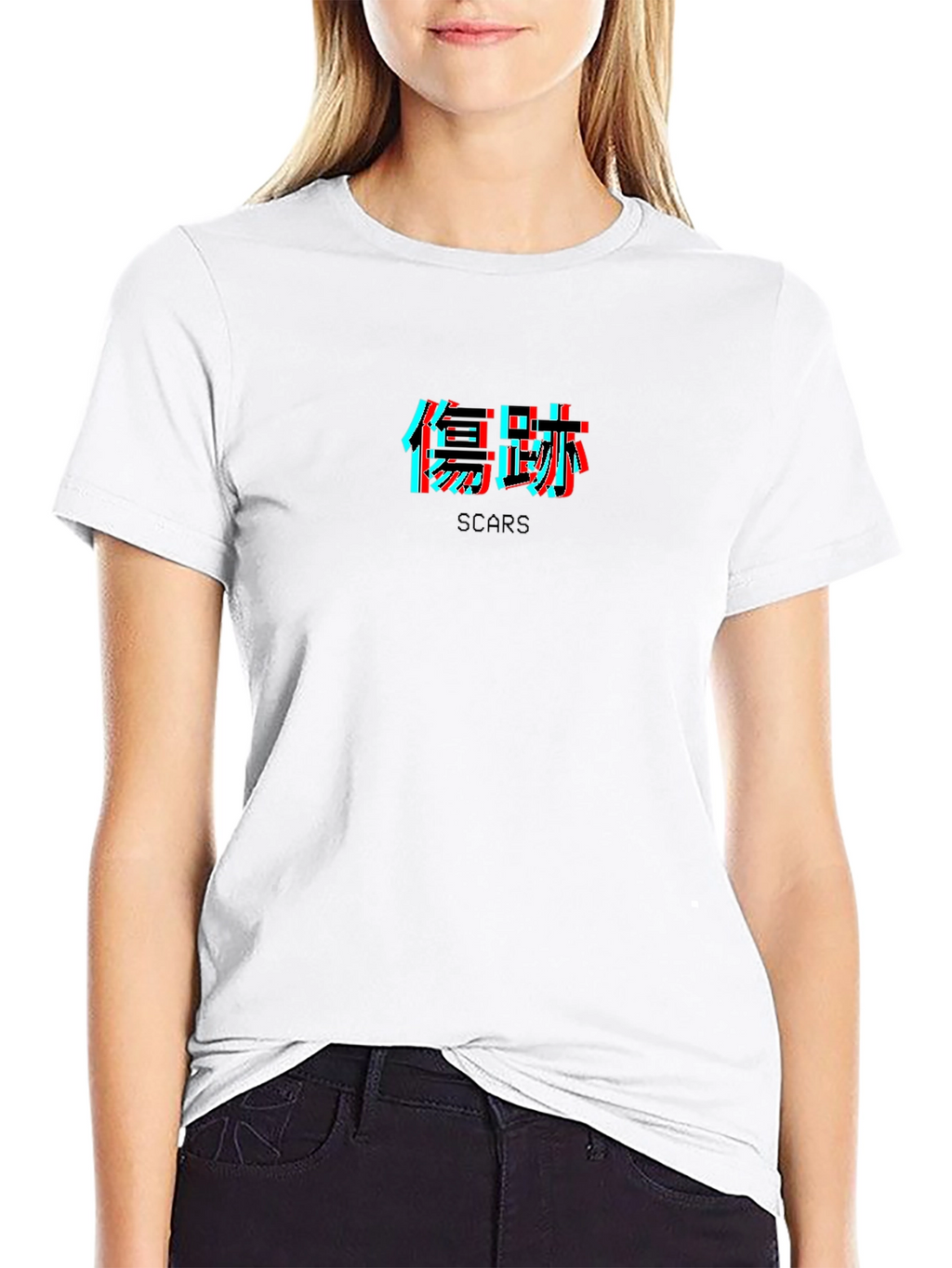 Scars Graphic Print Black T-Shirt