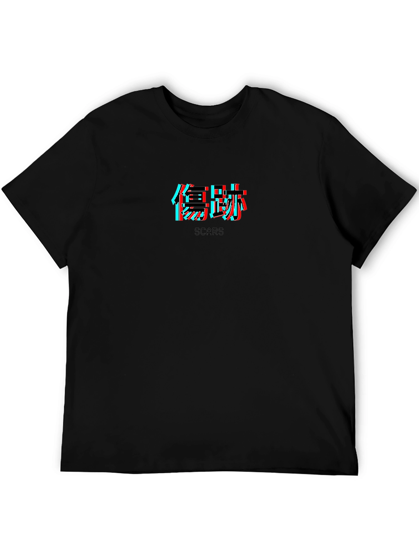 Scars Graphic Print Black T-Shirt