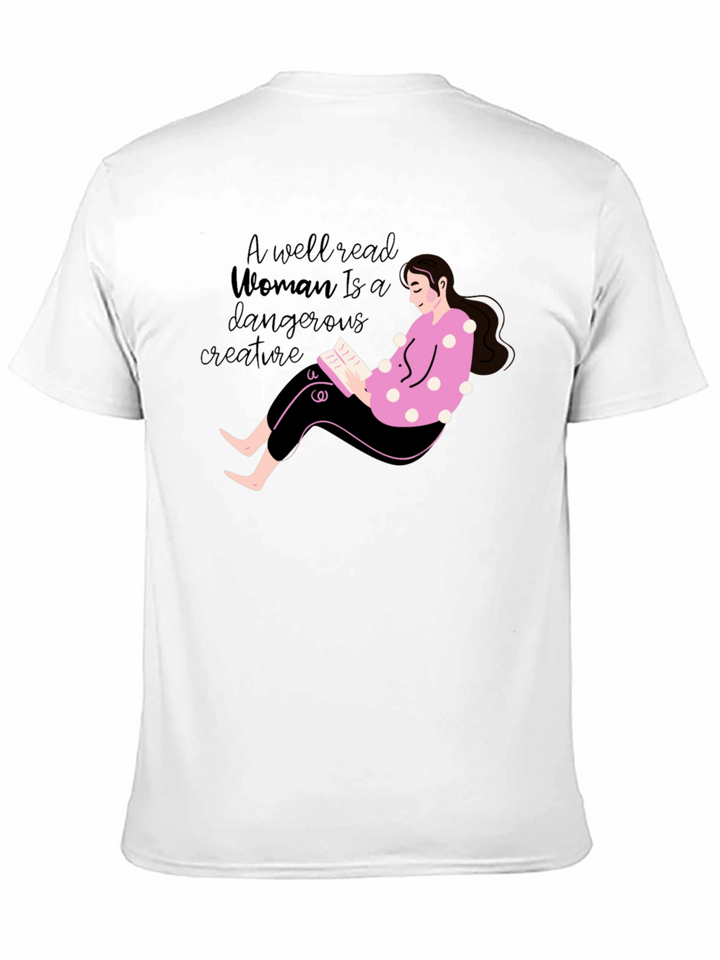 Well Read Woman Graphic Tee - Black