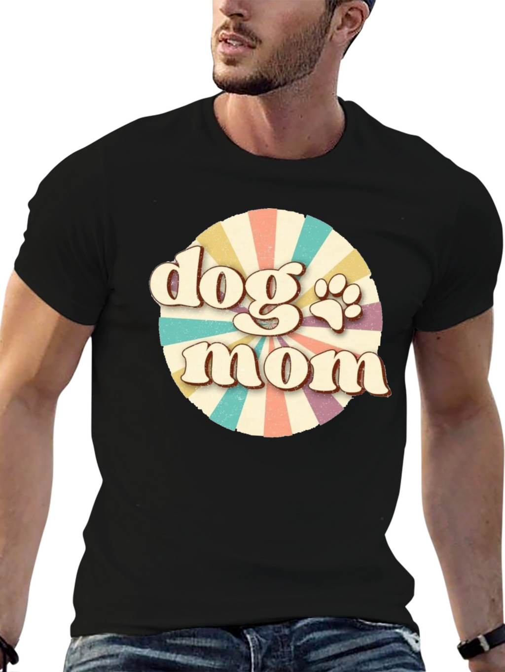 Retro Dog Mom T-Shirt – Vintage Dog Lover Tee