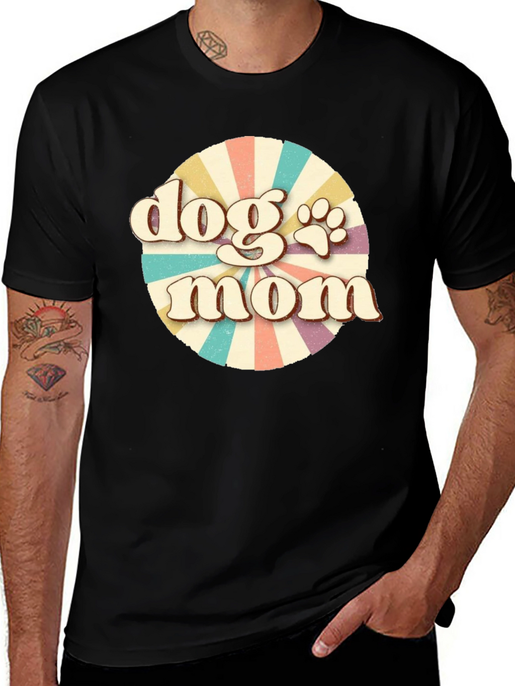 Retro Dog Mom T-Shirt – Vintage Dog Lover Tee